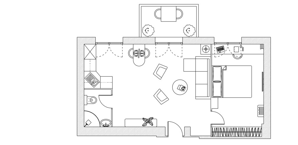 VENDU- Appartement 2 pièces à vendre à Grasse 39 m² avec balcon, cave et option parking PLAN 2D 1024x499