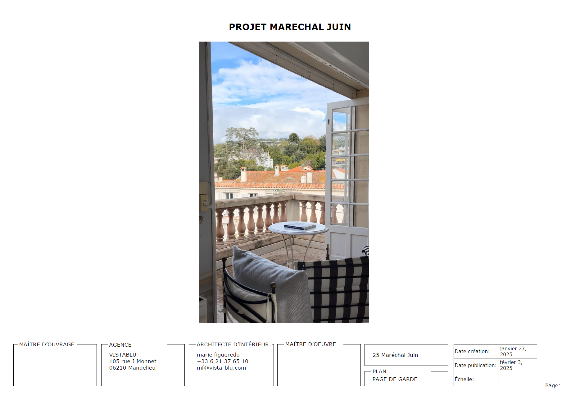 Plan état des lieux de l’appartement Maréchal Juin avant rénovation par VistaBlu Architecture & Immobilier